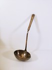 Antique   Vintage  Hotel Manhattan  Silver Plated Soup Serving Ladle Spoon 12 