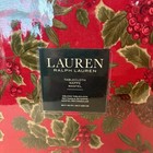 Lauren Ralph Lauren Birchmont Tablecloth 60x120 Red Christmas Holly Pinecone New
