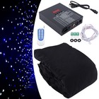 White   Blue Stage Lighting Led Star Backdrop Wedding Party Retardant Curtain