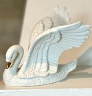 Porcelain And Gold Swan Made In China