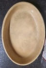 Vintage La Bourguignonne France Oval Baking Dish Casserole 13  Wide Stoneware