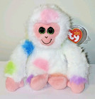 Ty Beanie Baby Babies      Flo The Multi-colored Monkey 6  New Stuffed Animal Toy