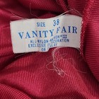 Vtg Vanity Fair Grecian Wine Nylon Nightgown Negligee Gown Braided Trim Tie