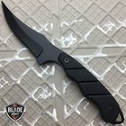 Tactical Full Tang Survival Hunting Camping Skinning Fixed Blade Knife Black New