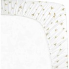 American Baby Co Cotton Jersey Knit Fitted Portable mini Crib Sheet Taupe Triang