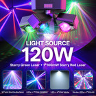 Rotatable 4 Arms 120w Led Moving Head Beam Laser Light Dmx Disco Dj Stage Party