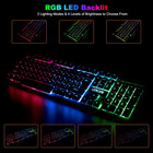 Gaming Wireless Keyboard And Mouse Rgb Backlit Rechargeable Battery Gamer Combo