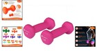 2-pack Neoprene Coated Dumbbells With Comfortable Grip For Full-body Training