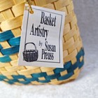 New Basket Tote Susan Preuss Signed Artistry Handmade 10 L X 7 W X 9 5 H Leather