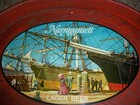 Vintage Rare Narragansett Lager Beer Tray 16x12 Wood Grain Plastic Cranston Ri  