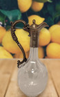 Art Nouveau Silver Plate And Cut Glass Claret Jug  Early 20th Century