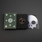 New  Hitex X Playge Skall Titanium Edc Chip  Distressed Bronze Anodized