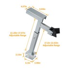 Adjustable Steel Trailer Winch Post  Boat Trailer Winch Stand  2200 Lb Capacity