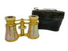 Antique Lemaire Fab Opera Glasses Binoculars Mother Of Pearl W case Paris France