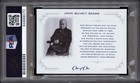 President John Quincy Adams Signed Autographed Cut Encapsulated Psa dna