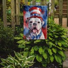 Caroline s Treasures American Bulldog Patriotic American Garden Flag Dac5637gf