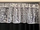 Heritage Lace 62    W X 15    L White Bird Tree Pattern Sheer Valance Polyester