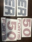 Hyster Forklift Decal Set  Fortis 50 Hyster Forklift  Without Safety Kit 