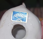 Edsin Vintage Elephant Ring Holder Figurine White  Made In Japan