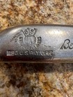 Vtg Ss Beckley Ralston Drop Forged Chipper 33  Original Square Leather Grip