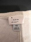 A New Day Women Coverup 4x Ivory Terry Cloth Cozy Comfort Vacation Resort Nwots