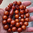 Antique Miscky Butter Scotch Caramel Amber Bakelite Islamic Prayer 33 Beads 118g