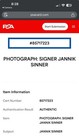 Authentic Psa Photograph Jannik Sinner  85717223
