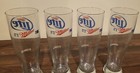 4 Miller Lite  it s Miller Time  Tall Pint Beer Glasses New 