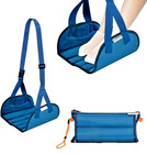 Airplane  Under Desk  Adj Footrest Hammock Comfort Travel Foot Rest Memory Foam 