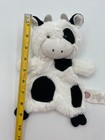 Parents Choice Cow Lovey Baby Security Blanket Plush Black White Flat Baby 9 