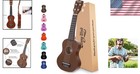 Elegant 21-inch Soprano Ukulele For Beginners -  Basswood In Brown