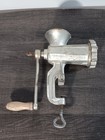 Vintage Rustic  8 Farmhouse Manual Meat Grinder Bench Mounted