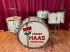 1939 Ludwig Drum Set Avalon Pearl 28 13 16 W  8x14 Snare White Marine Pearl