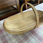 Vintage Peterboro Basket Co Large Wooden Herb   Garden Trug Basket 20    X 10   