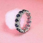 6 00 Ct Oval Cut Natural Sapphire Diamond Wedding Ring 14k White Gold Size 7 5