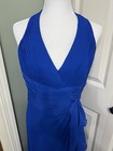 David s Bridal Bridesmaid Or Mother Of The Bride Long Blue Dress Sz10 Pretty