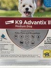 K9 Advantix Ii Flea   Tick Treatment Prevention Medium Dog 2 Dose Sealed 