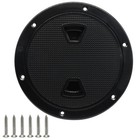 6 Inch Round Boat Hatch  Black Marine Inspection Hatch  Plastic Deck Plate