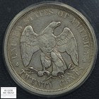 1875 S Silver Twenty Cent Piece 20c  s s Mpd-001 Fs-302  Anacs Xf 45