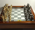 Walt Disney s Pewter Chess Set King Mickey Mouse - Vintage Complete Set