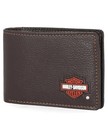 Harley-davidson Men s Genuine One Size  Brown  slim Front Pocket Billfold 