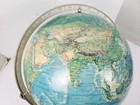 Vintage Rand Mcnally World Portrait Globe Soviet Union Metal Base 12 