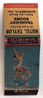 Hotel Taylor Sacramento Ca California Girlie Pinup Vintage Matchbook Cover