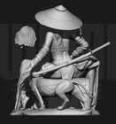 1 24 Resin Warrior Girl Unassembled Unpainted 6230-1