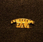 1941-1942 Pan American Airways Africa Collar Bar badge   439 On Back  Nice Cond 