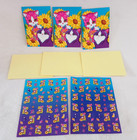 Vintage 90s Lisa Frank Sunflower Kittens Notecard Set Missing Items Used