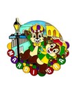 Disney Pin 2025 Chip Dale Mardi Gras Le 3000 25th Anniversary Celebration Noc