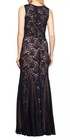 Alex Evenings Sequin Lace Sz14 Long Evening Ball Gown Wedding Bridesmaid  Dress 