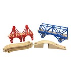 Vtg Brio Wooden Train Set 31 Pcs Rare Pieces Bridges Tunnels Houses   More Read