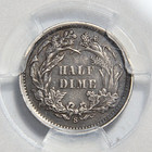1868-s Us Seated Liberty Half Dime H10c Semi-key Pcgs Xf45 Very Original 